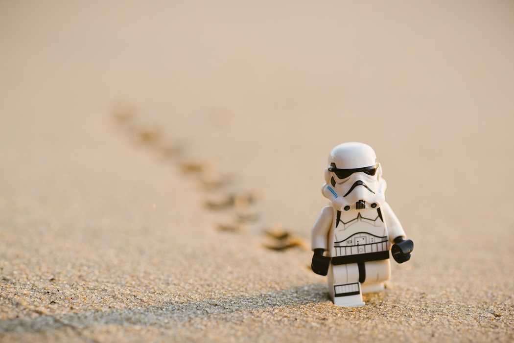 Robot in the sand