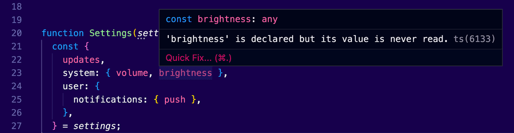Variable declared but its value is never read